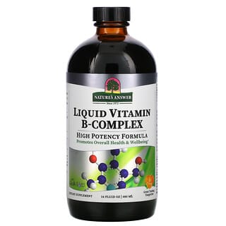 Nature's Answer, Liquid Vitamin B-Complex, Great Tasting Tangerine, 16 fl oz (480 ml)