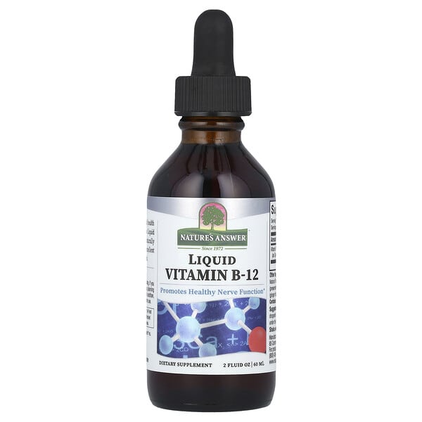 Nature's Answer, 액상 비타민B-12, 1,000mcg, 60ml(2fl oz)