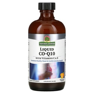 Nature's Answer, Co-Q10 Líquido com Vitaminas C e E, Tangerina, 240 ml (8 fl oz)