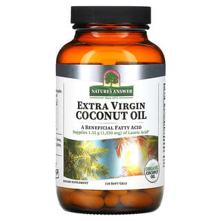 Nature's Answer, Aceite de coco extra virgen 120 cápsulas blandas