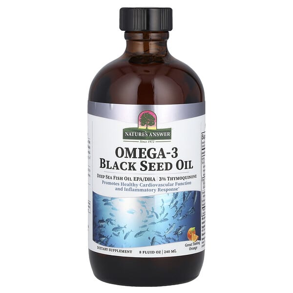 Nature's Answer Omega-3 Black Seed Oil, Orange, 8 fl oz (240 ml)