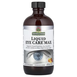 Nature's Answer, Liquid Eye Care Max, Stroberi Jeruk Lezat, 240 ml (8 ons cairan)