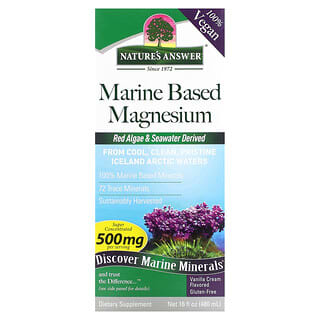 Nature's Answer, Magnesio de origen marino, Crema de vainilla, 500 mg, 480 ml (16 oz. Líq.)
