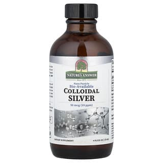 Nature's Answer, Колоидно сребро, 50 mcg (10 ppm), 4 течни унции (120 ml)