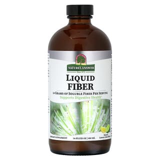 Nature's Answer, Fibra líquida, Lima-limón natural`` 480 ml (16 oz. Líq.)