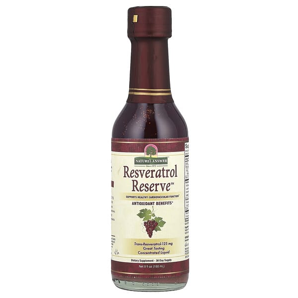 Nature's Answer, Resveratrol Reserve™ 白藜蘆醇，5 液量盎司（150 毫升）