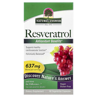 Nature's Answer, Resvératrol, 60 capsules végétariennes