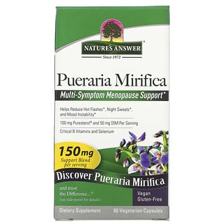Nature's Answer, Pueraria mirifica, 150 mg, 60 cápsulas vegetales