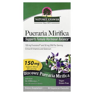 Nature's Answer, Pueraria mirifica, 150 mg, 60 cápsulas vegetales