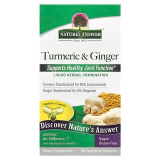 Nature's Answer, Turmeric & Ginger, 90 Vegetarian Capsules