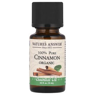 Nature's Answer, 100% Pure Organic Essential Oil, Cinnamon, 0.5 fl oz (15 ml)