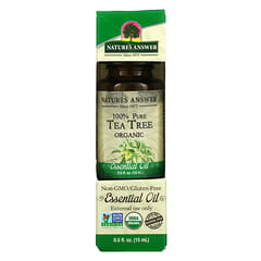Nature's Answer, Organic Essential Oil, 100% Pure Tea Tree, 0.5 fl oz (15 ml)