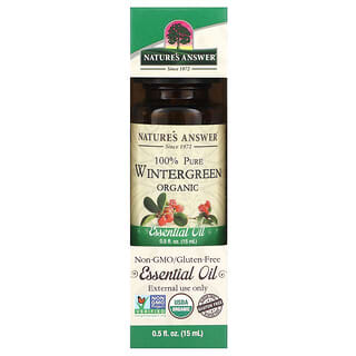 Nature's Answer, 100% Pure Organic Essential Oil, Wintergreen, 0.5 fl oz (15 ml)