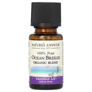 Nature's Answer, Mezcla de aceites esenciales orgánicos, Brisa oceánica 100 % pura, 15 ml (0,5 oz. líq.)