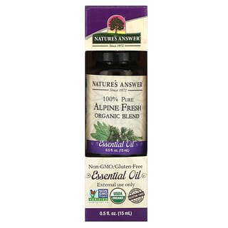 Nature's Answer, 100% Pure Organic Essential Oil Blend, Alpine Fresh, 0.5 fl oz (15 ml)