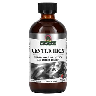 Nature's Answer, Gentle Iron, Natural Mixed Berry, 8 fl oz (240 ml)