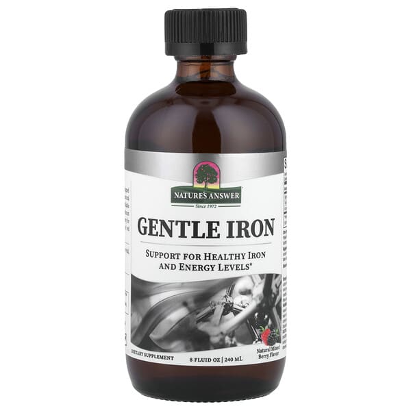 Gentle Iron, Natural Mixed Berry, 8 fl oz (240 ml)
