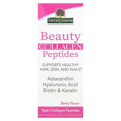 Nature's Answer, Beauty Collagen Peptides, Berry Flavor, 8 oz (240 ml)