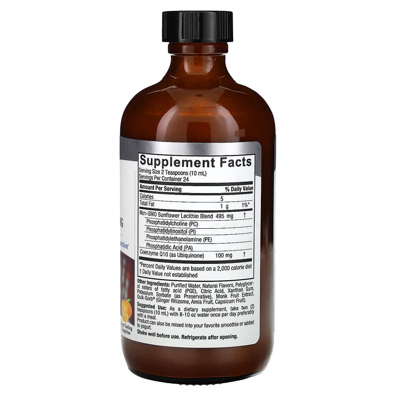 Liquid Co-Q10, Tangerine, 100 mg, 8 fl oz (240 ml)