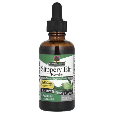 Nature's Answer, Slippery Elm Extract, Alcohol-Free, 2,000 mg, 2 fl oz (60 ml)