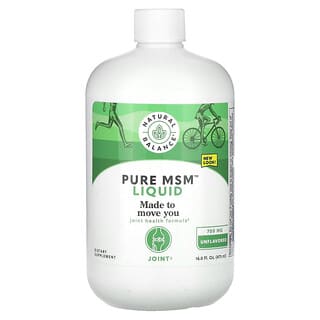 Natural Balance, Pure MSM Liquid, geschmacksneutral, 700 mg, 473 ml (16 fl. oz.)