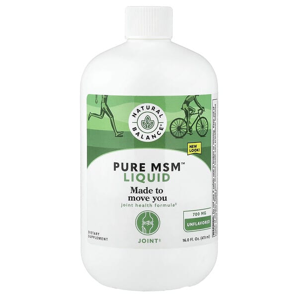 Natural Balance, Pure MSM™ Liquid, Unflavored, 16 fl oz (473 ml) — product photo 1