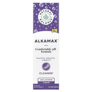 Natural Balance, AlkaMax, Formule liquide au pH confortable, Sans arôme, 30 ml