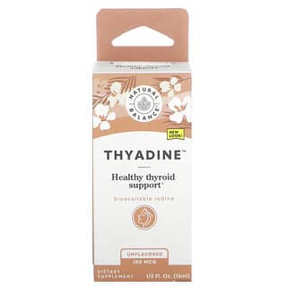 Natural Balance, Thyadine, Soutien de la santé de la thyroïde, Sans arôme, 150 µg, 15 ml