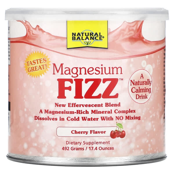 Natural Balance‏, Magnesium Fizz, Cherry, 17.4 oz (492 g)