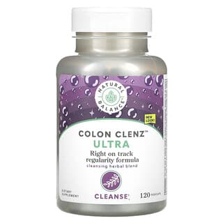 Natural Balance, Colon Clenz Ultra, Mélange nettoyant à base de plantes, 120 capsules végétariennes