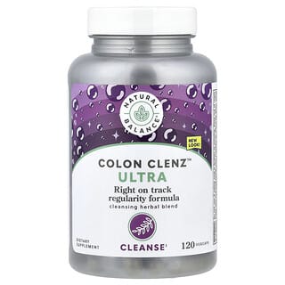 Natural Balance, Colon Clenz Ultra, rensende urteblanding, 120 vegetabilske kapsler