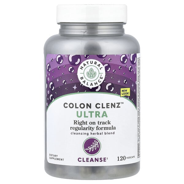 Natural Balance, Colon Clenz Ultra, 클렌징 허브 혼합물, 베지 캡슐 120정