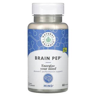 Natural Balance, Brain Pep，60 粒素食胶囊