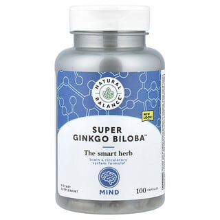 Natural Balance, Супер Гинко Билоба, 100 капсули
