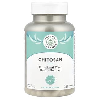 Natural Balance, Quitosana, 1.000 mg, 120 Cápsulas Vegetais (250 mg por Cápsula)