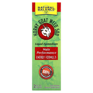 Natural Balance, Hierba de cabra en celo, Gotas líquidas, Sin sabor`` 59 ml (2 oz. Líq.)