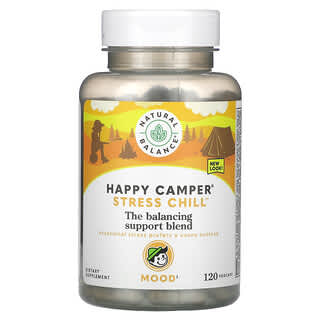 Natural Balance, Happy Camper, Stress Chill, 120 pflanzliche Kapseln