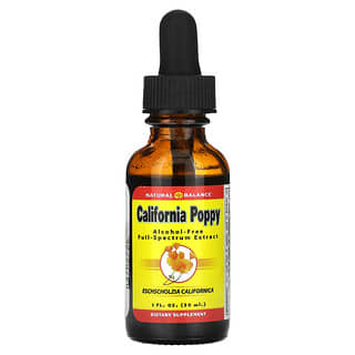 Natural Balance, California Poppy, Alcohol-Free, 1 fl oz (30 ml)