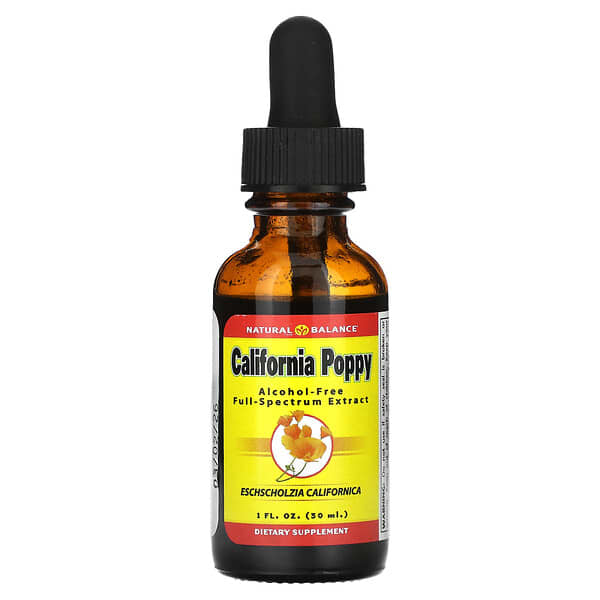 California Poppy, Alcohol-Free, 500 mg, 1 fl oz (30 ml)
