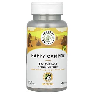 ناتورال بالانس‏, Happy Camper ، يحتوي على 60 كبسولة نباتية