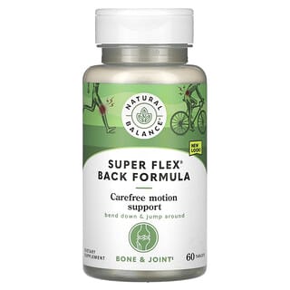 Natural Balance, «Супер Флекс», формула для улучшения здоровья спины, максимальная сила, 60 таблеток