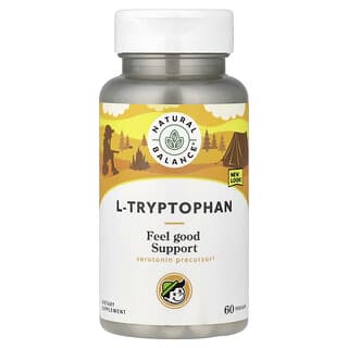 Natural Balance, Happy Camper, L-triptófano, 500 mg, 60 cápsulas vegetales