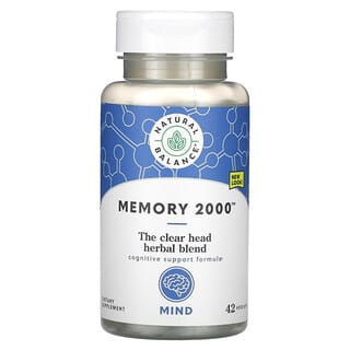 Natural Balance, Memoria 2000`` 42 cápsulas vegetales