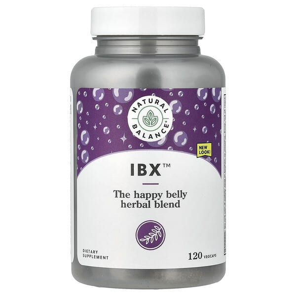 Natural Balance, Formula lenitiva per l’intestino IBX, 120 capsule vegetali
