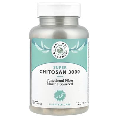Natural Balance, Super Chitosan 3000, 120 Vegetarian Capsules (750 mg each)