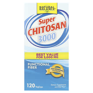 Natural Balance, Super Chitosan 3000, 3.000 mg, 120 pflanzliche Kapseln