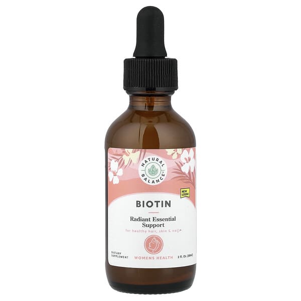 Natural Balance, 액상 비오틴, 래디언트 에센셜 서포트, 60ml(2fl oz)