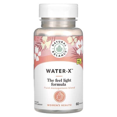 Natural Balance, Women's Health, Water-X, 60 Vegetarian Capsules