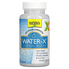 Natural Balance, Water-X, Herbal Blend, Maximum Strength, 60 VegCaps