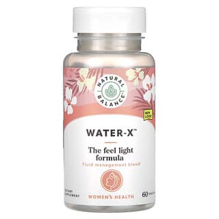 Natural Balance, Women‘s Health, Water-X, Unterstützung für Frauengesundheit, Water-X, 60 pflanzliche Kapseln